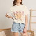 Floral Mama Textured Tee — Mothers Day Garden Blossom T-Shirt
