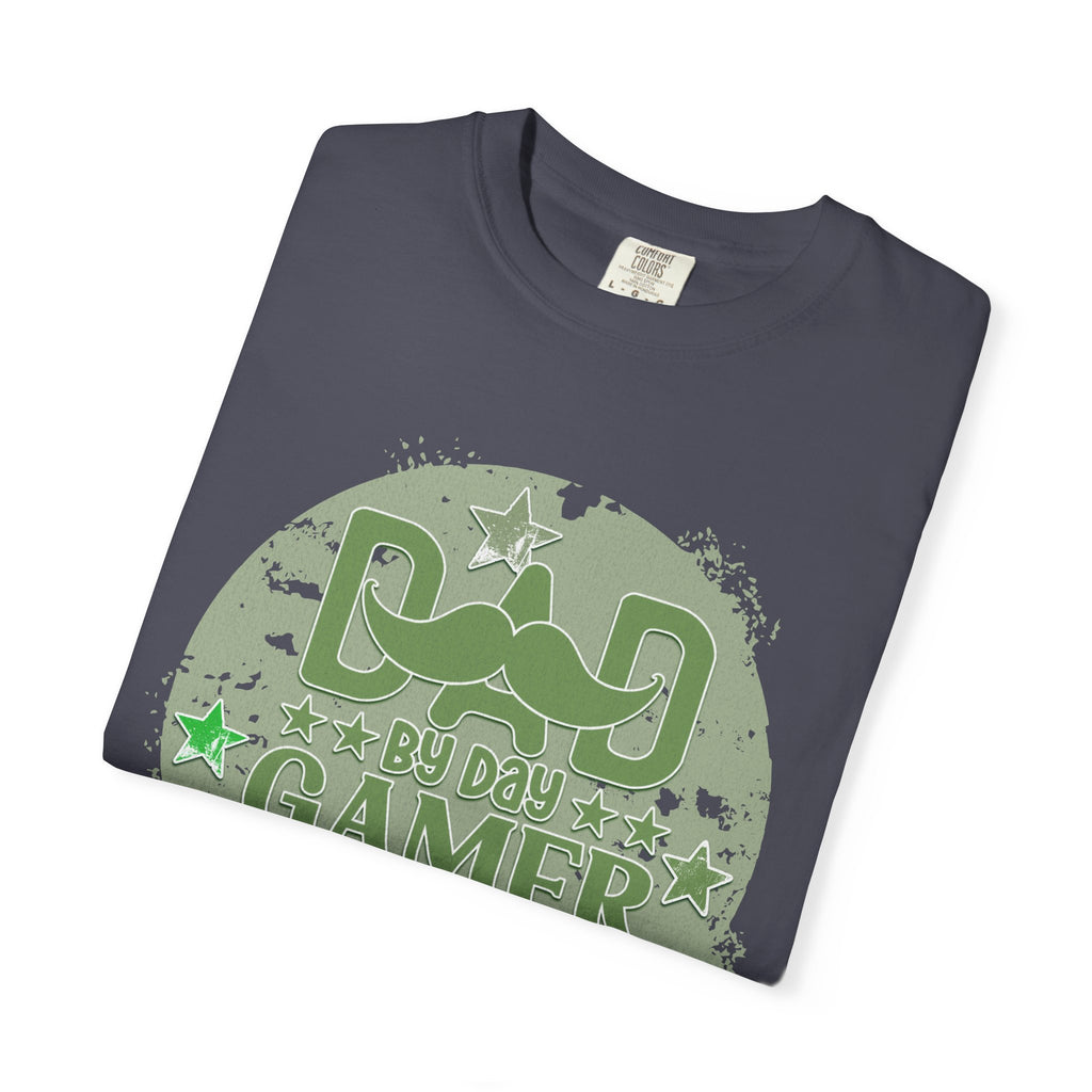 Dad By Day Gamer By Night Textured T-Shirt