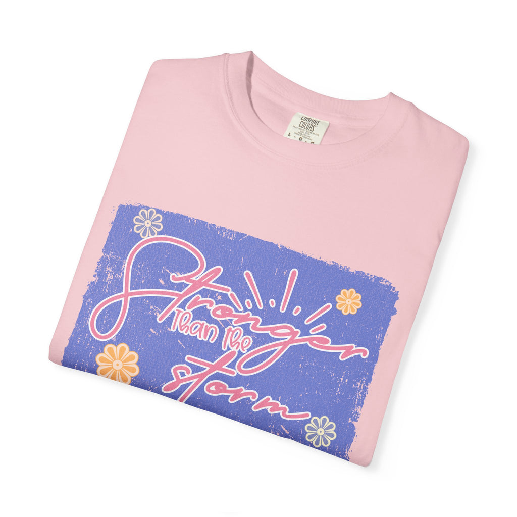 Stranger Than Fiction T-shirt | Textured Retro Script Floral Graphic