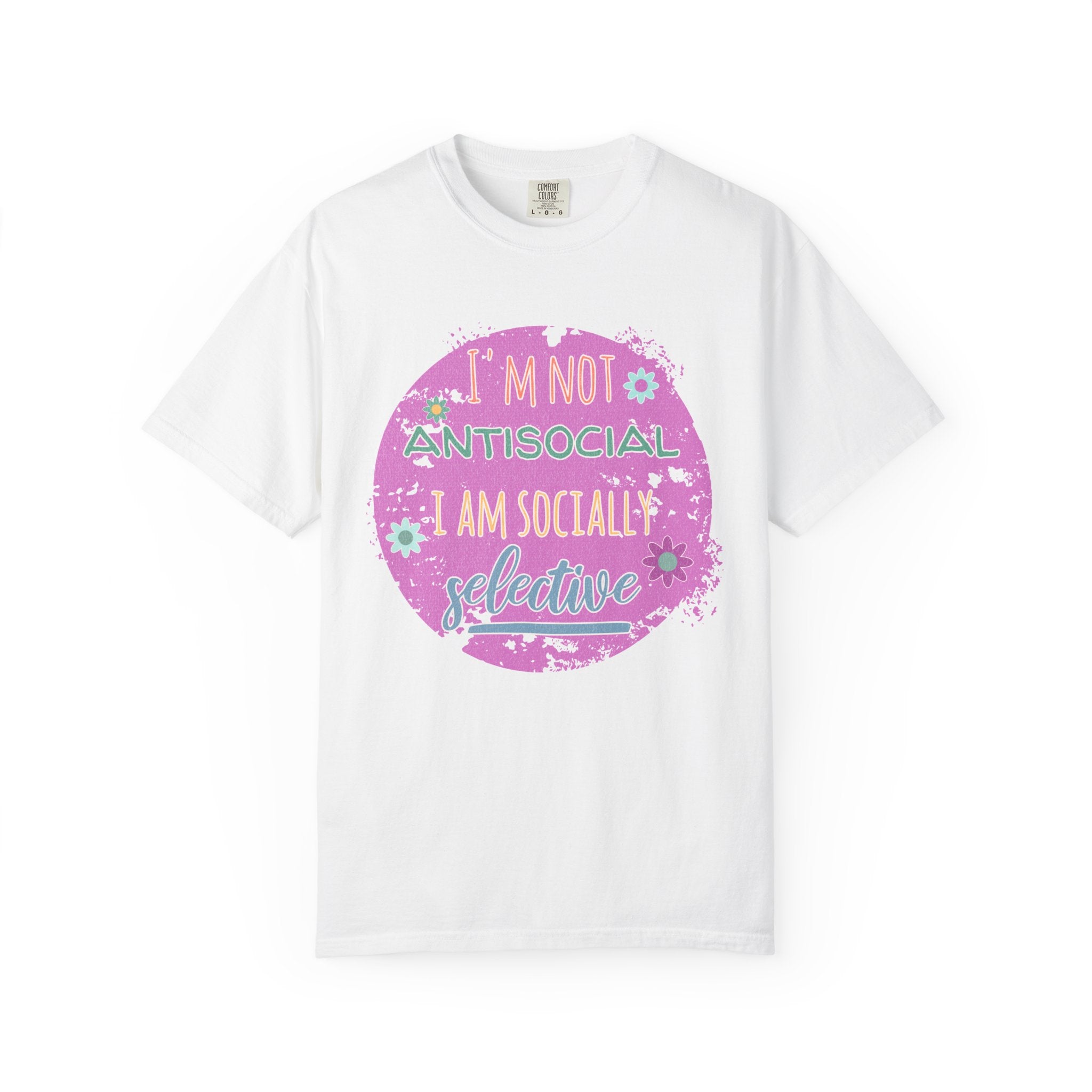 Textured I'm Not Antisocial I Am Socially Selective T-Shirt