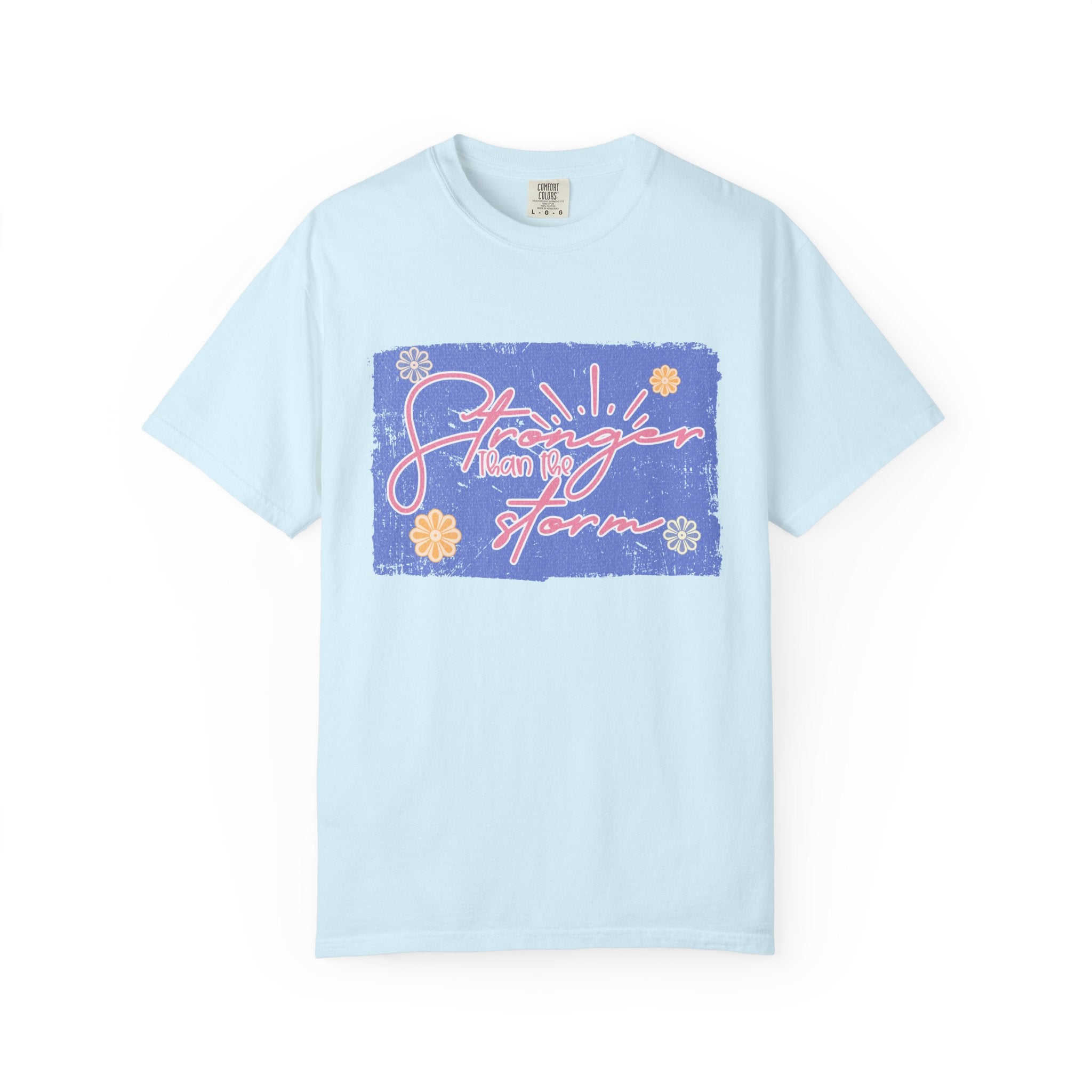 Stranger Than Fiction T-shirt | Textured Retro Script Floral Graphic