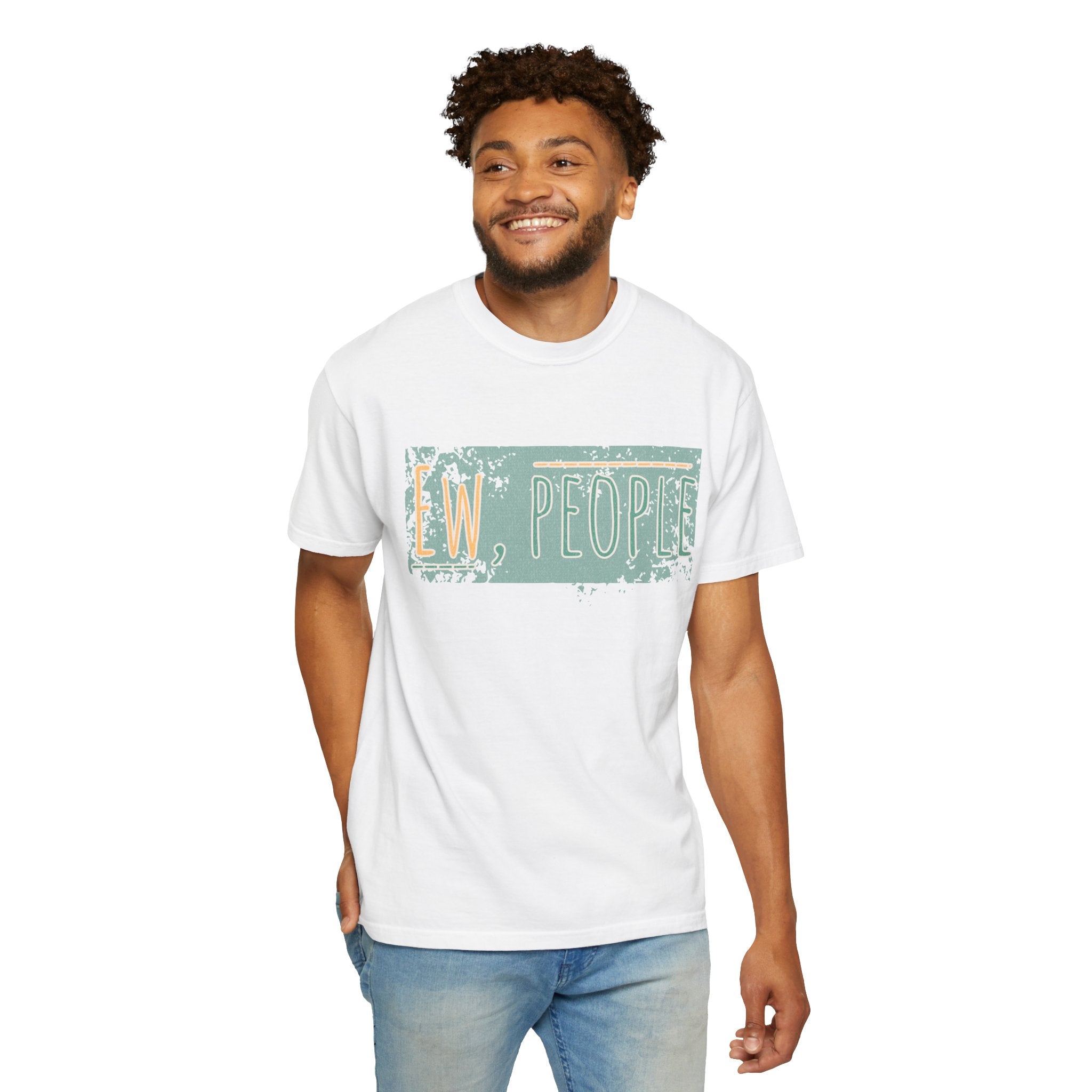 Ew, People Funny Introvert Textured Tee