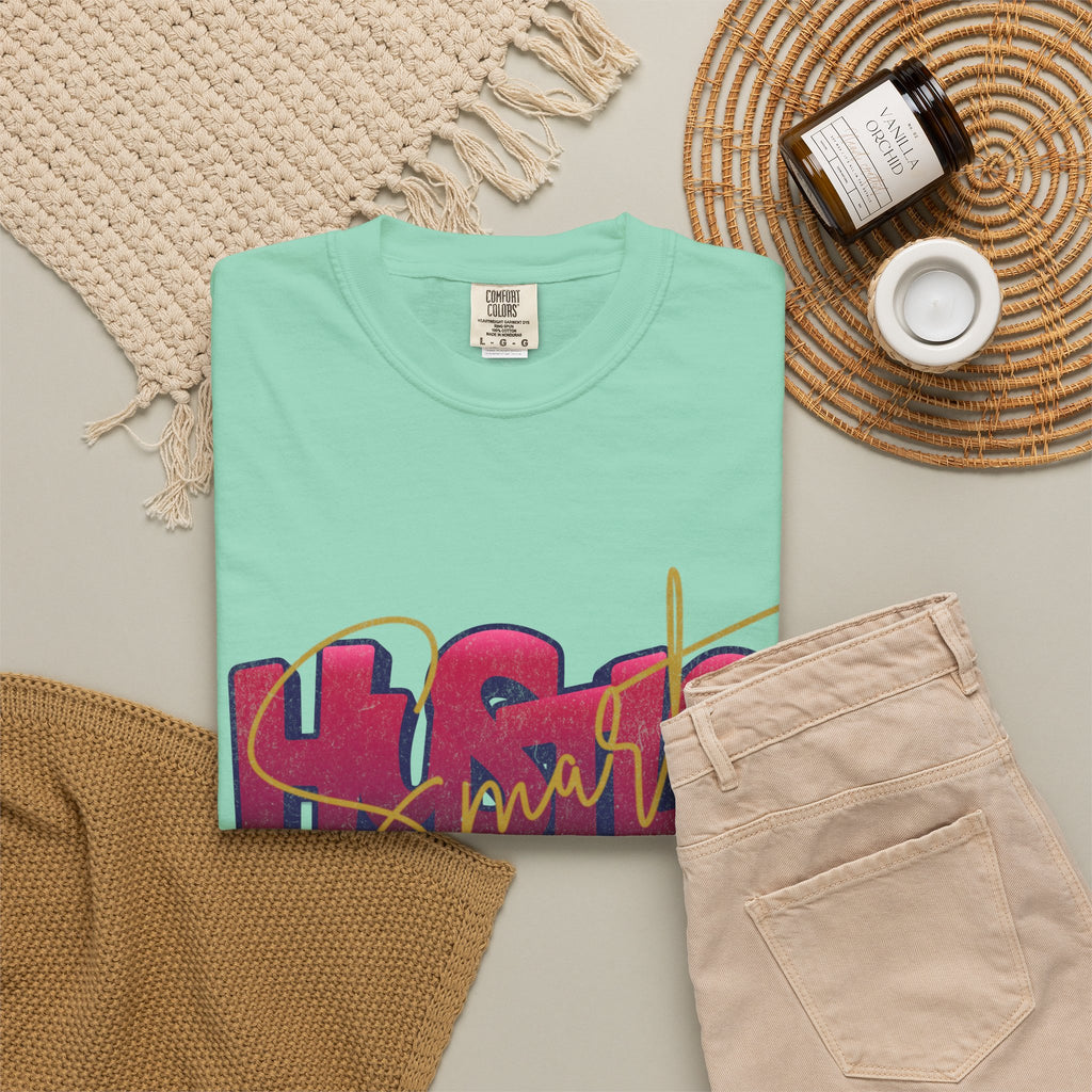 Textured Retro Hustle Smart Graphic Shirt