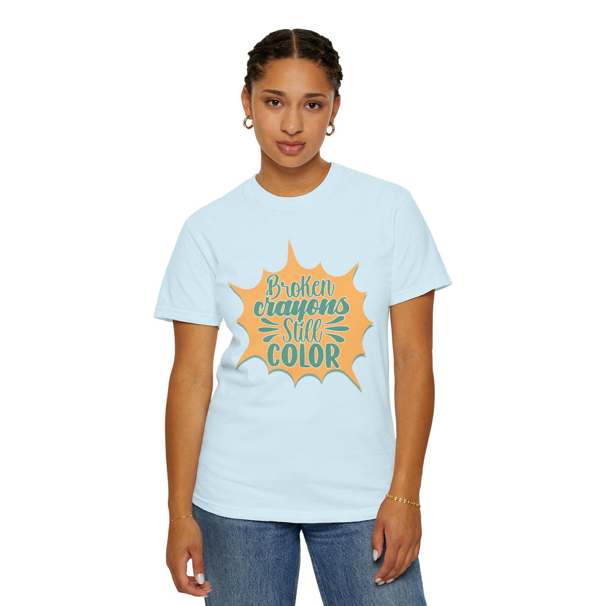 Broken Crayons Still Color Textured T-Shirt