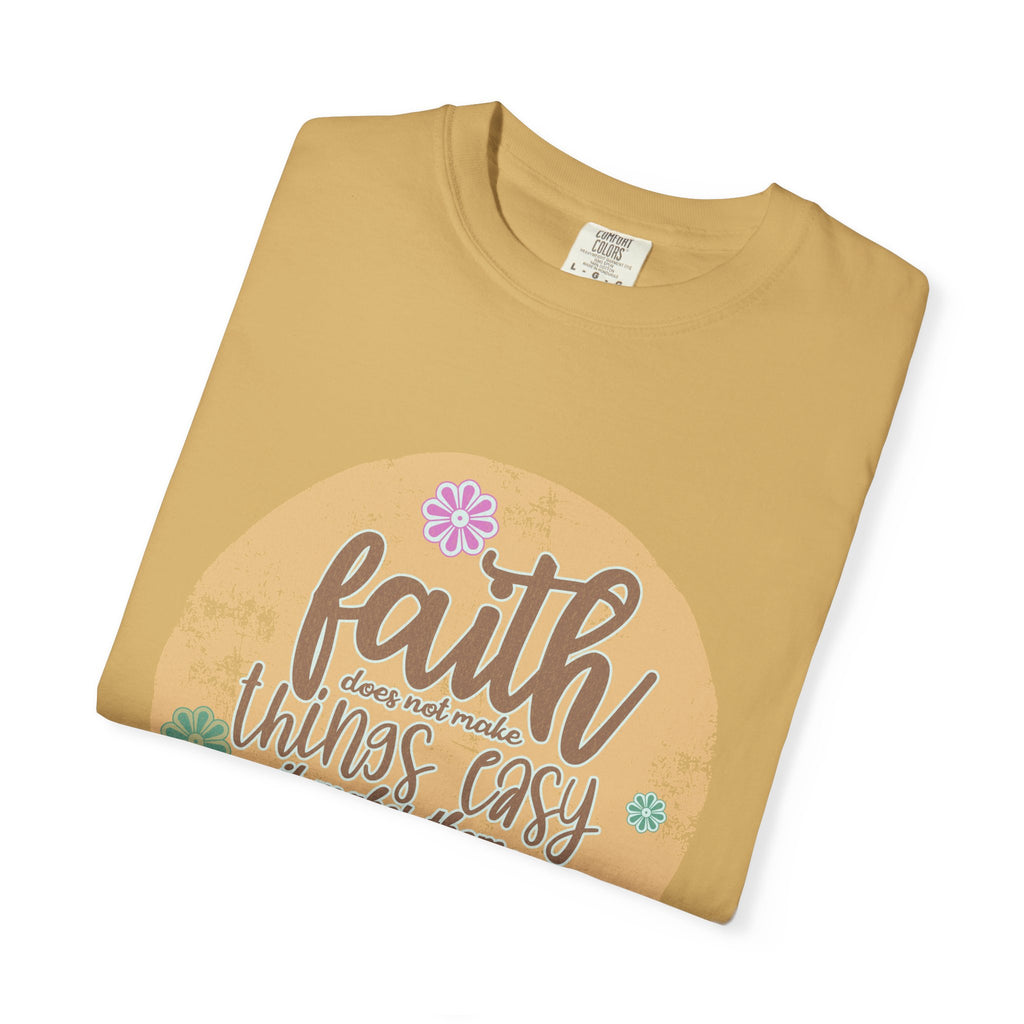 Faith Makes Things Possible T-shirt | Textured Inspirational Typography