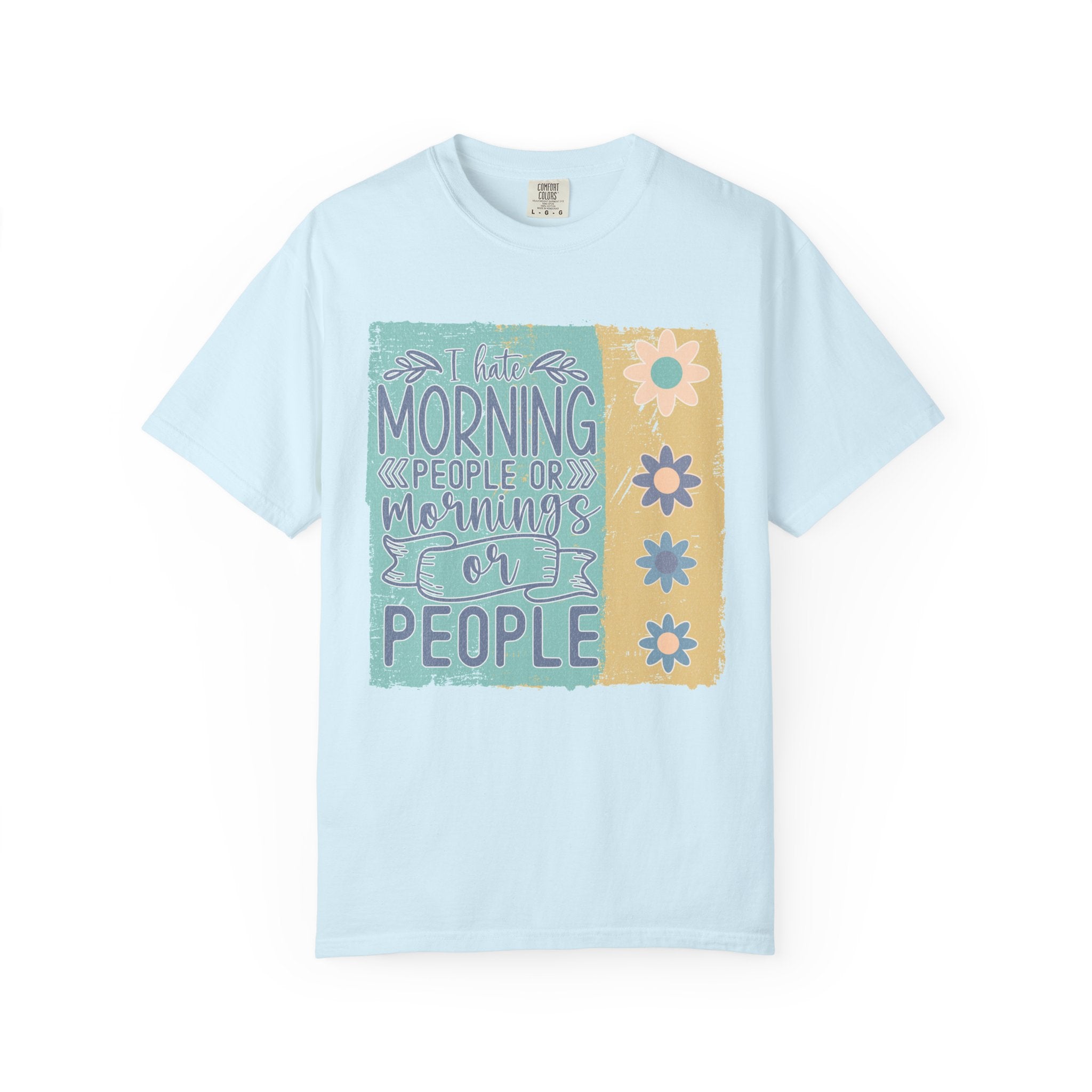 I Hate Morning People Textured Shirt