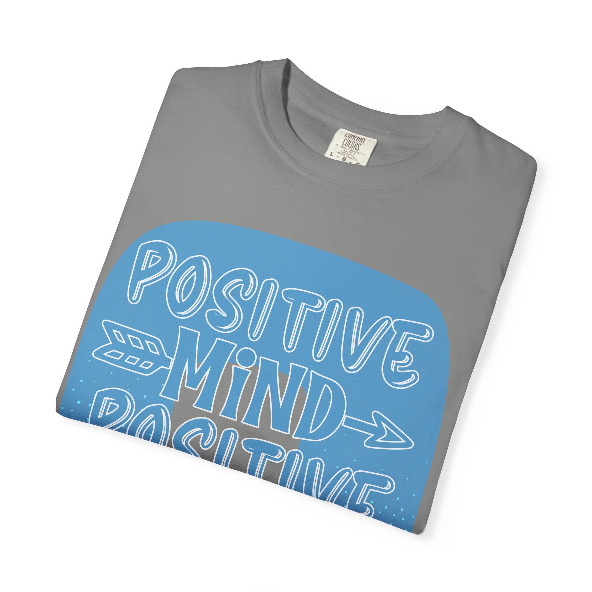 Positive Mind Positive Vibes Textured T-Shirt