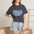 Kind Soul Textured T-Shirt — Retro Script Graphic Tee