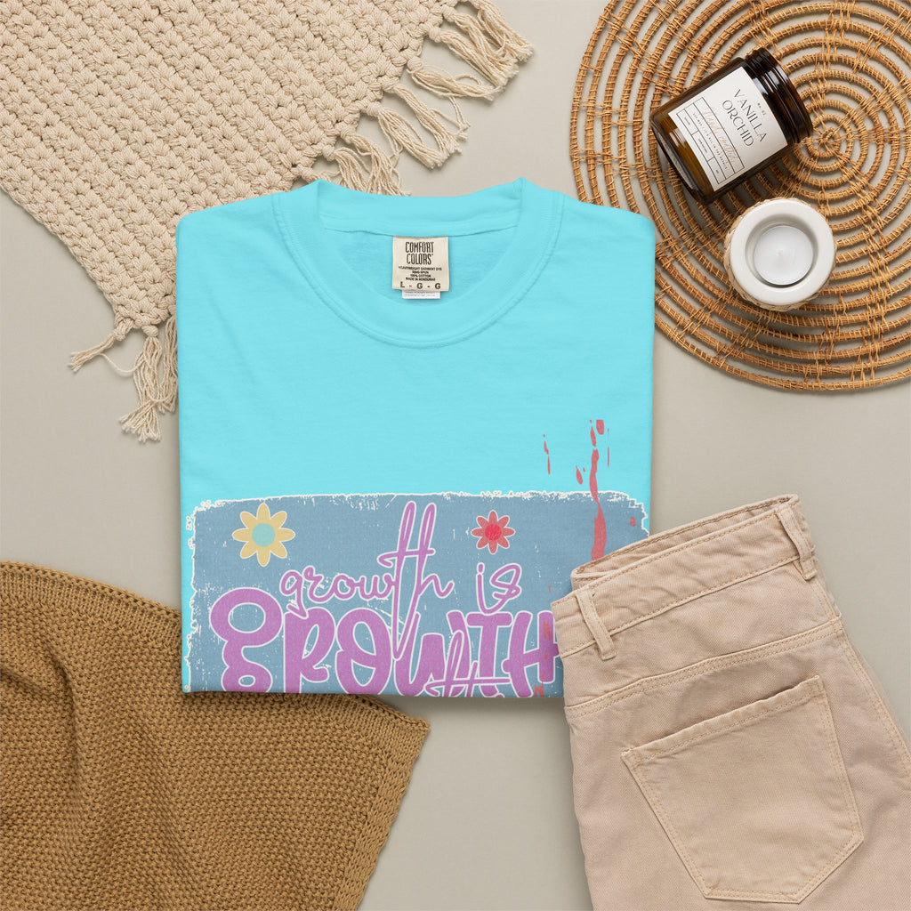 Textured Retro Growth Is Growth Tee