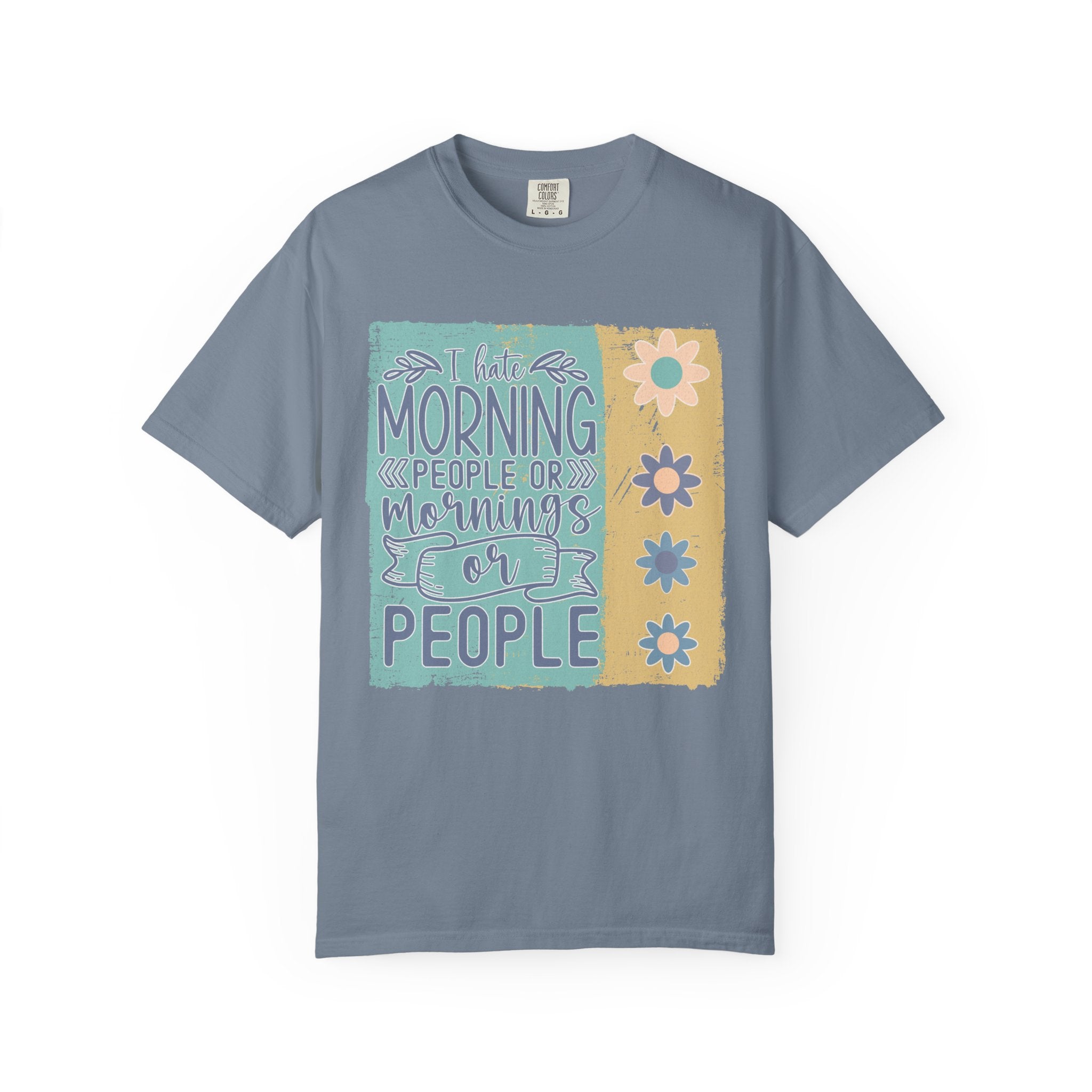 I Hate Morning People Textured Shirt