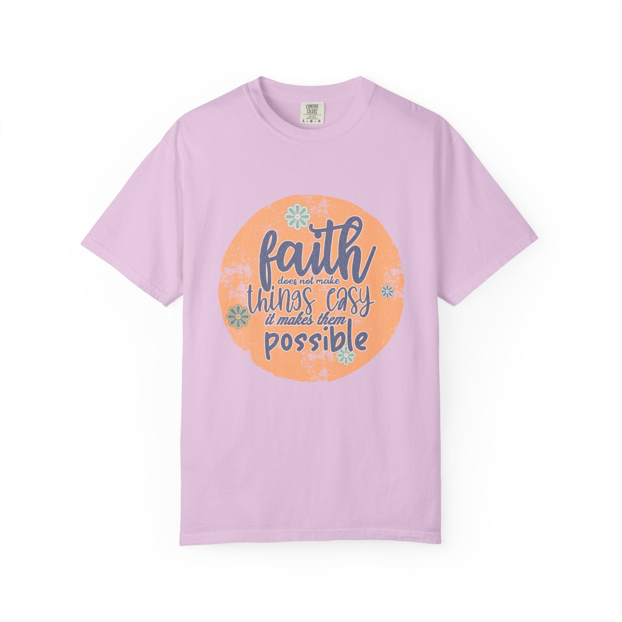Faith Makes Things Possible T-shirt | Textured Inspirational Quote