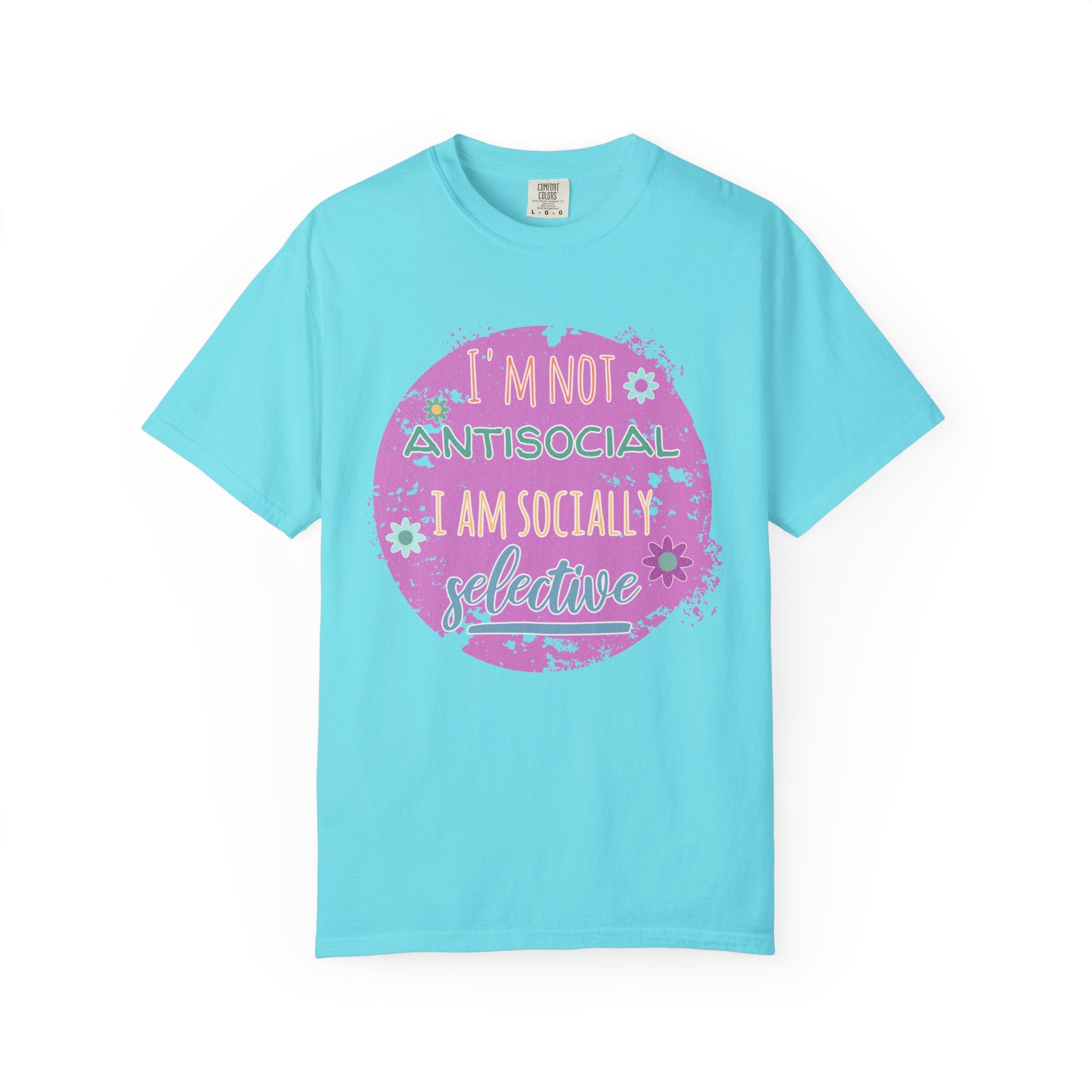 Textured I'm Not Antisocial I Am Socially Selective T-Shirt