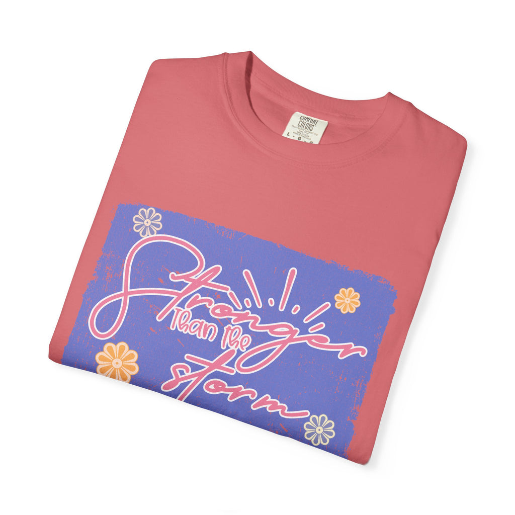Stranger Than Fiction T-shirt | Textured Retro Script Floral Graphic