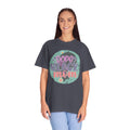 Dope Black Mom Textured T-Shirt — Retro Floral Pride Tee for Black Mothers