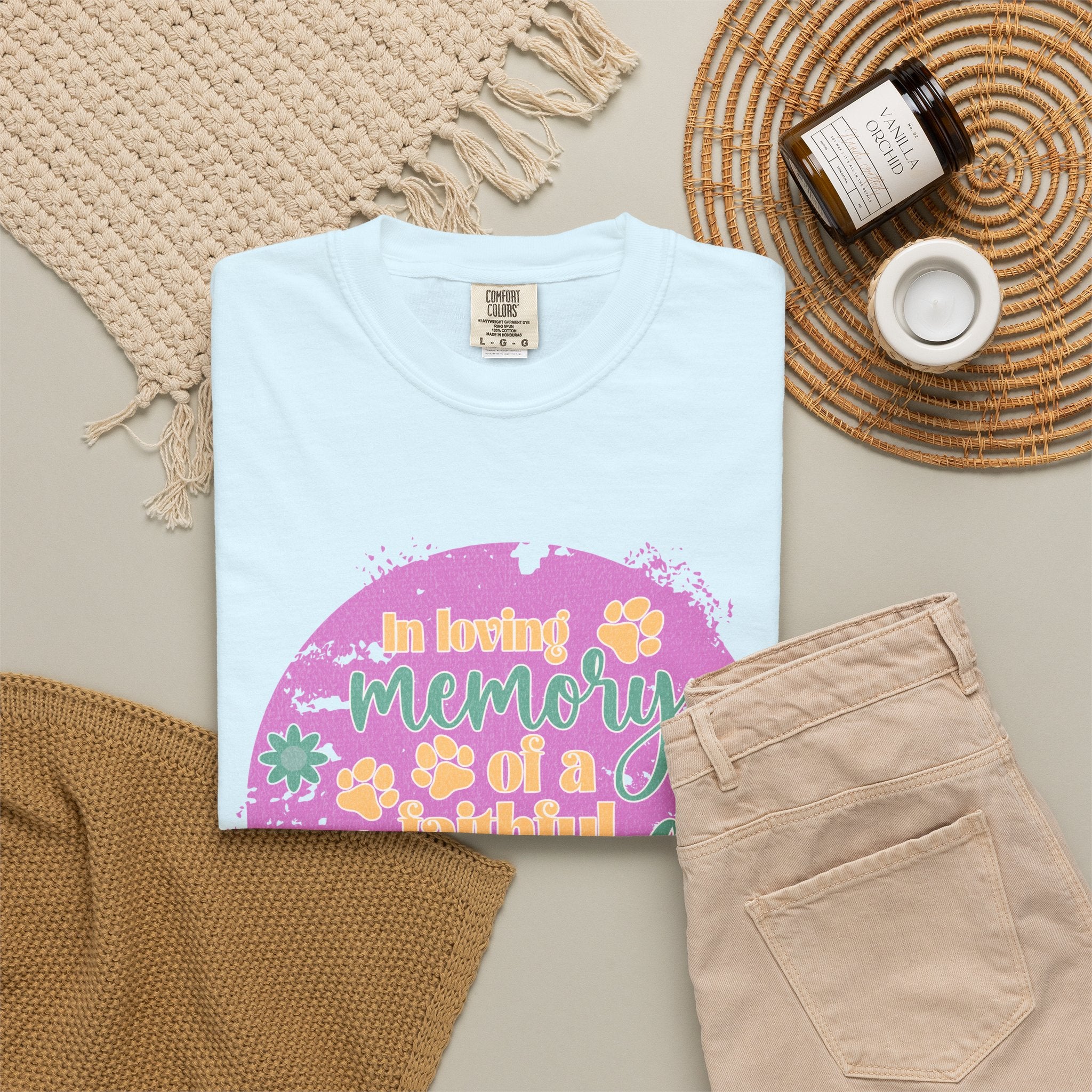 Textured Retro Faithful Friend Memorial Tee