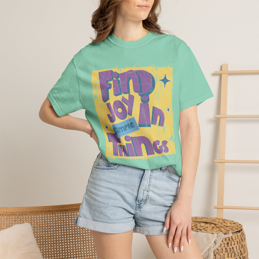 Find Joy In Small Things Textured T-Shirt