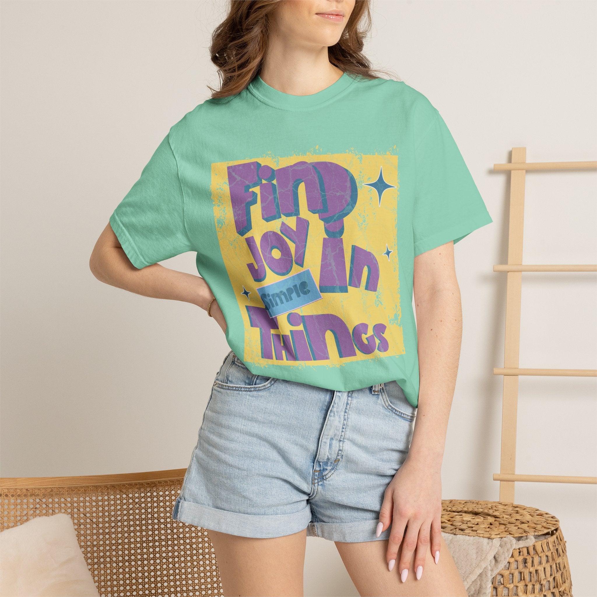 Find Joy In Small Things Textured T-Shirt