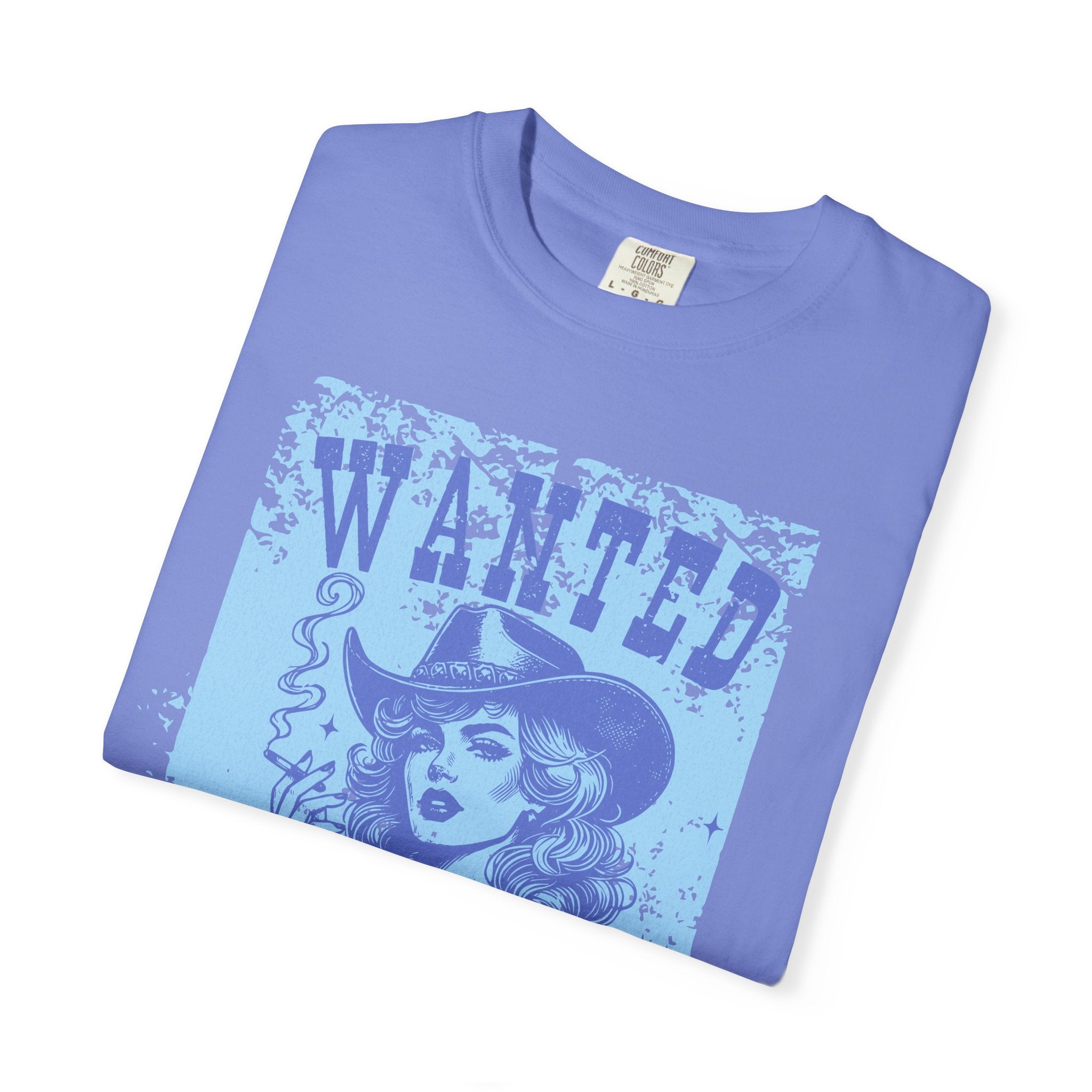 Textured Wanted and Wild Cowboy Girl T-Shirt