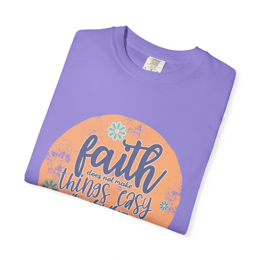 Faith Makes Things Possible T-shirt | Textured Inspirational Typography