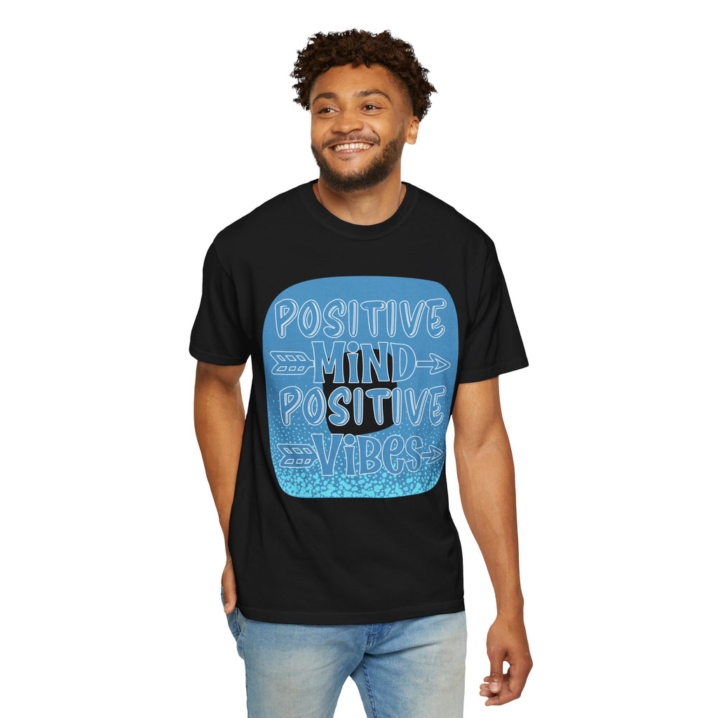 Positive Mind Positive Vibes Textured T-Shirt