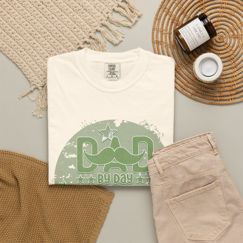 Dad By Day Gamer By Night Textured T-Shirt