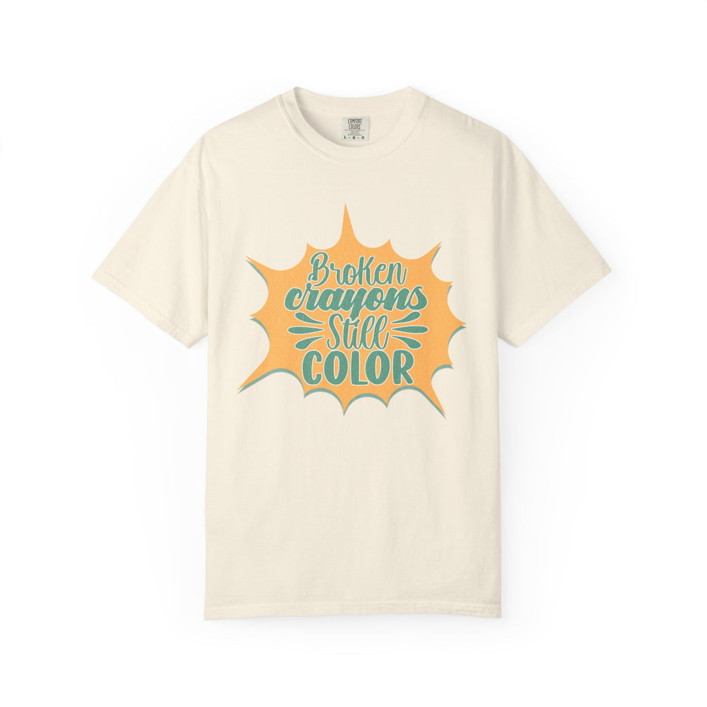 Broken Crayons Still Color Textured T-Shirt