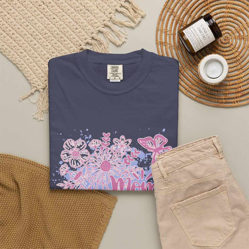 Mom's Are Magical Textured T-Shirt — Floral  Mother's Day Tee