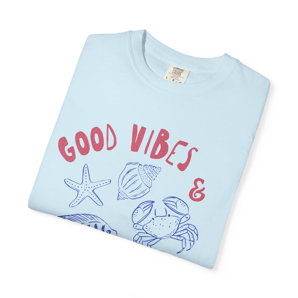 Good Vibes & Ocean Tides Textured Tee