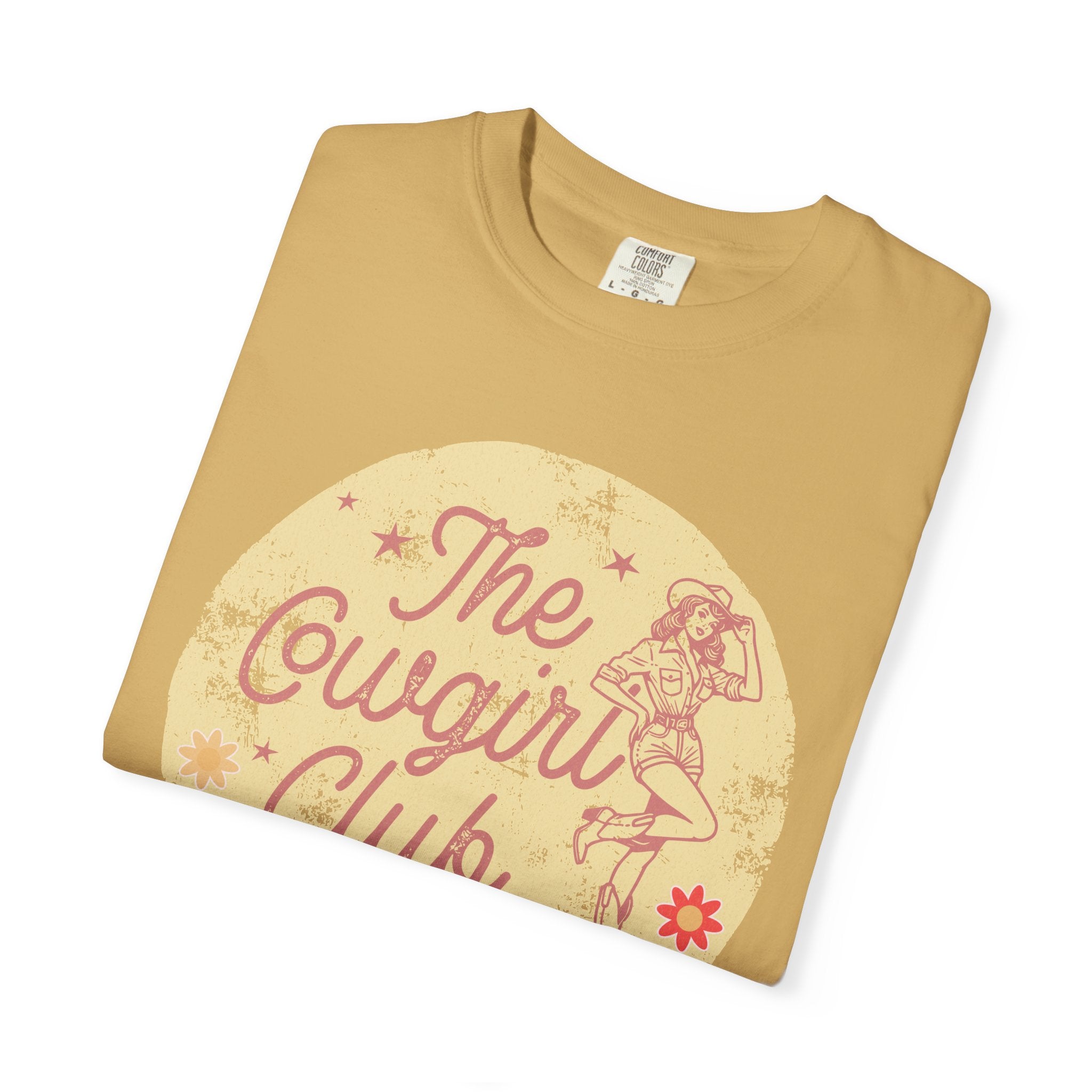 The Cowgirl Club Graphic T-Shirt — Retro Western Textured Tee