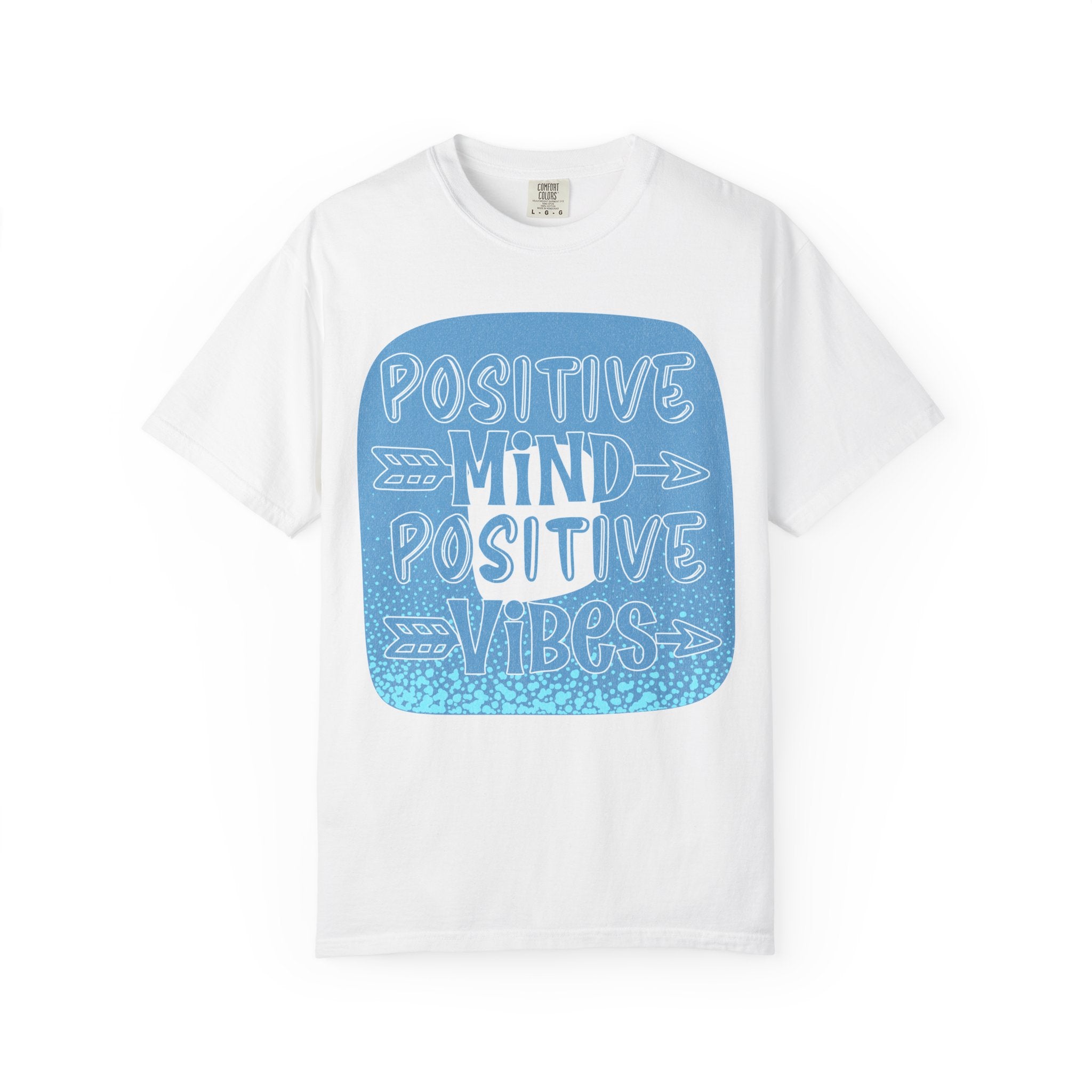 Positive Mind Positive Vibes Textured T-Shirt