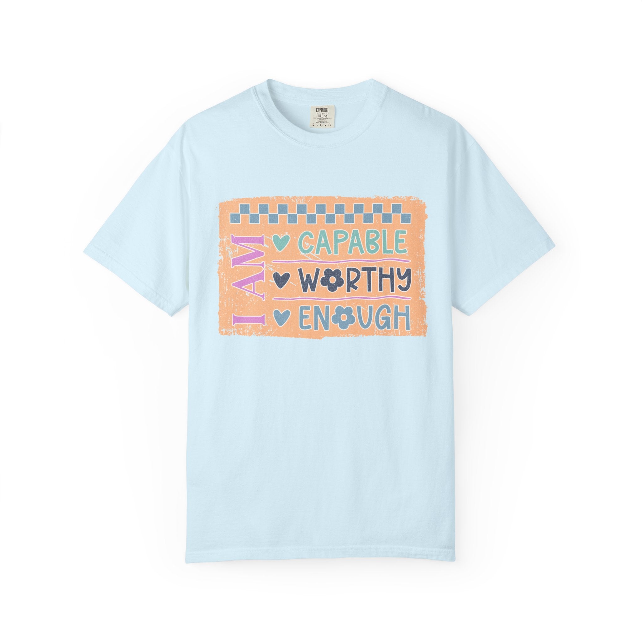 Textured I Am Capable Worthy Tee