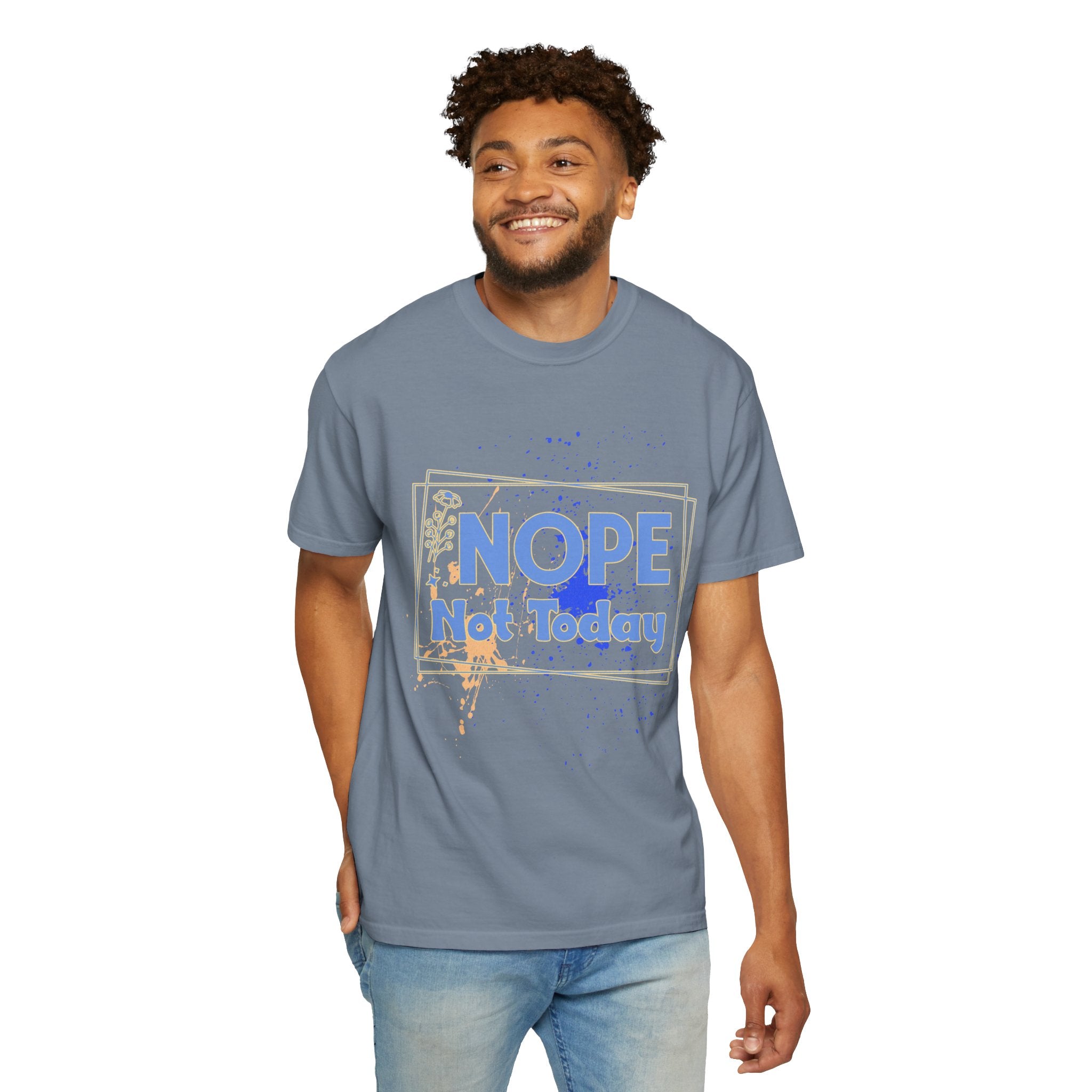 Textured Retro Nope Not Today Tee