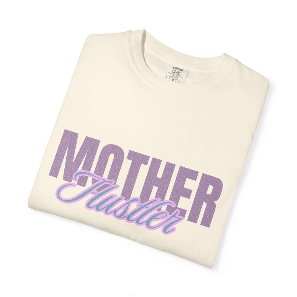 Retro Mother Hustler Vintage Tee Textured Garment-Dyed T-shirt