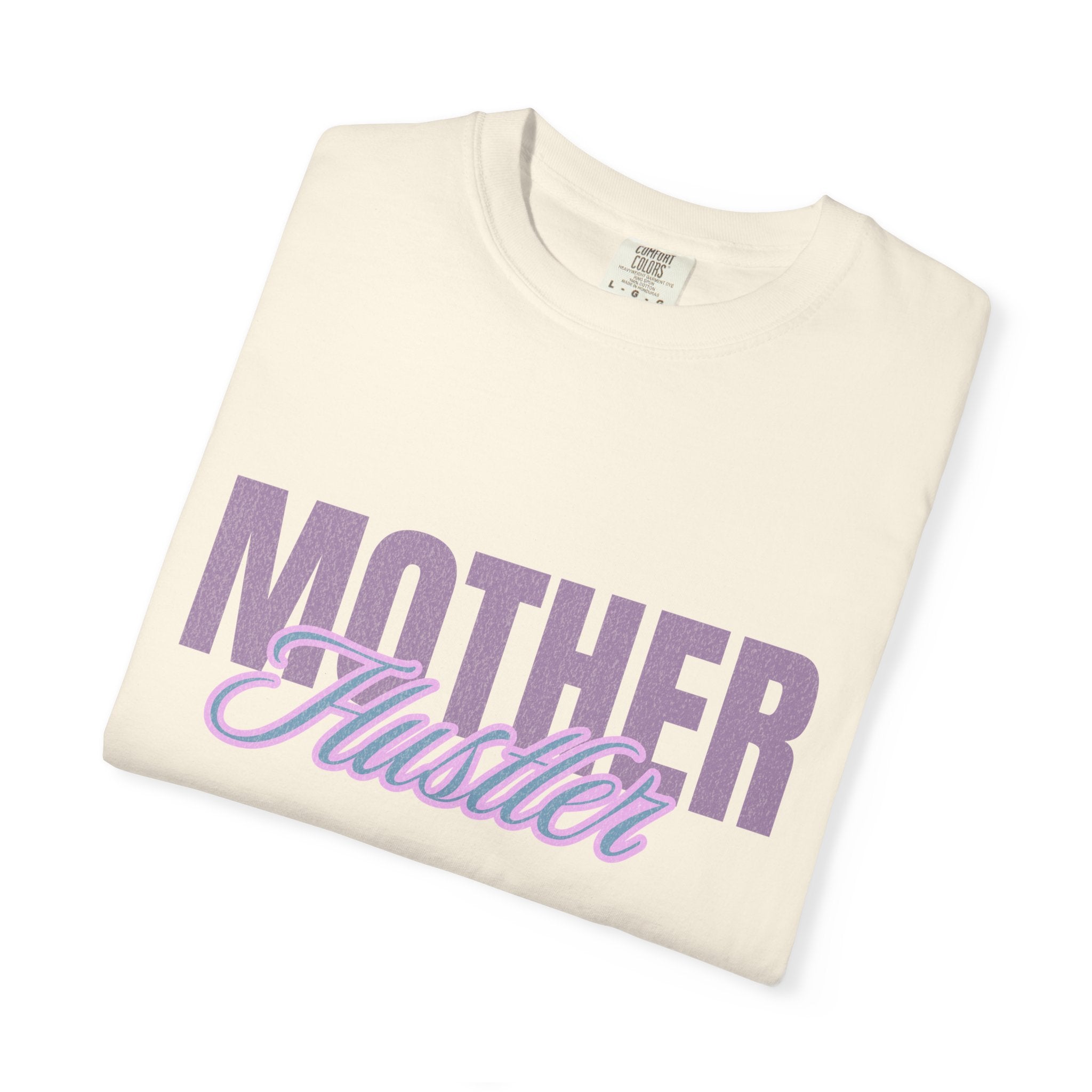 Retro Mother Hustler Vintage Tee Textured Garment-Dyed T-shirt