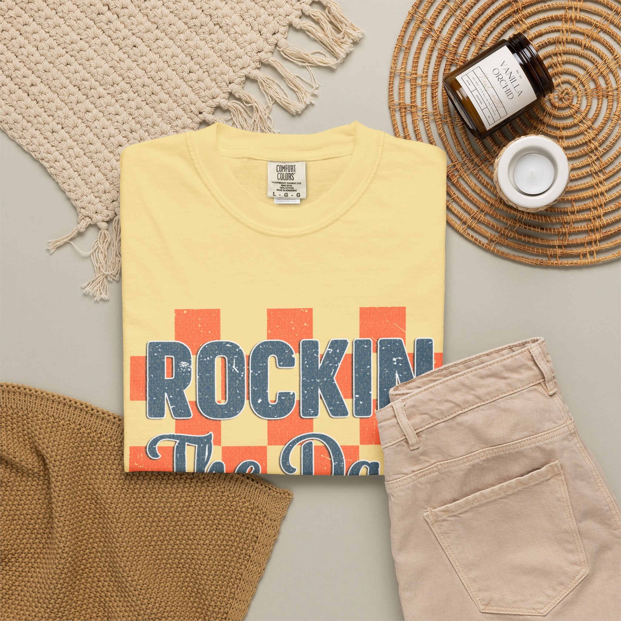 Textured Rockin' The Dad Life T-Shirt