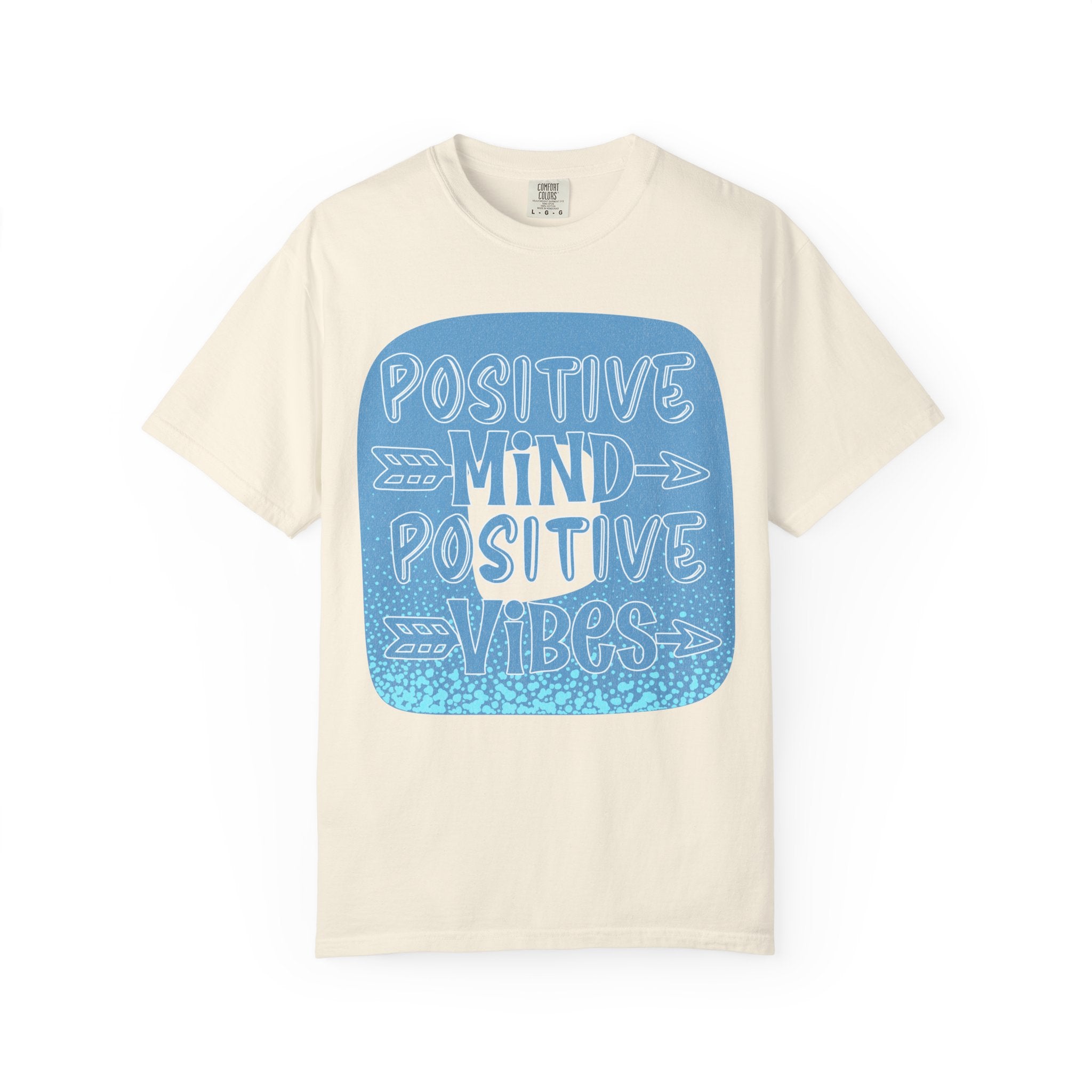Positive Mind Positive Vibes Textured T-Shirt