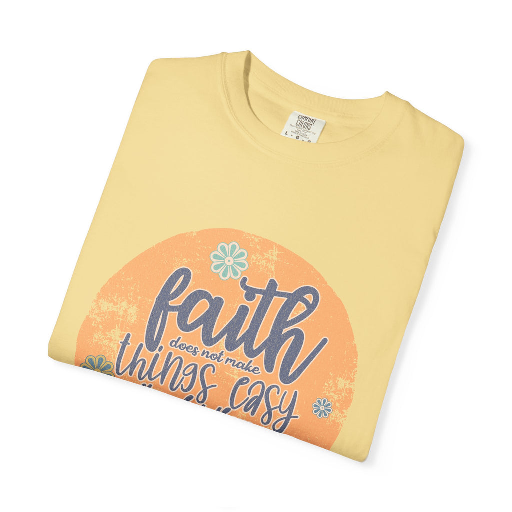 Faith Makes Things Possible T-shirt | Textured Inspirational Quote