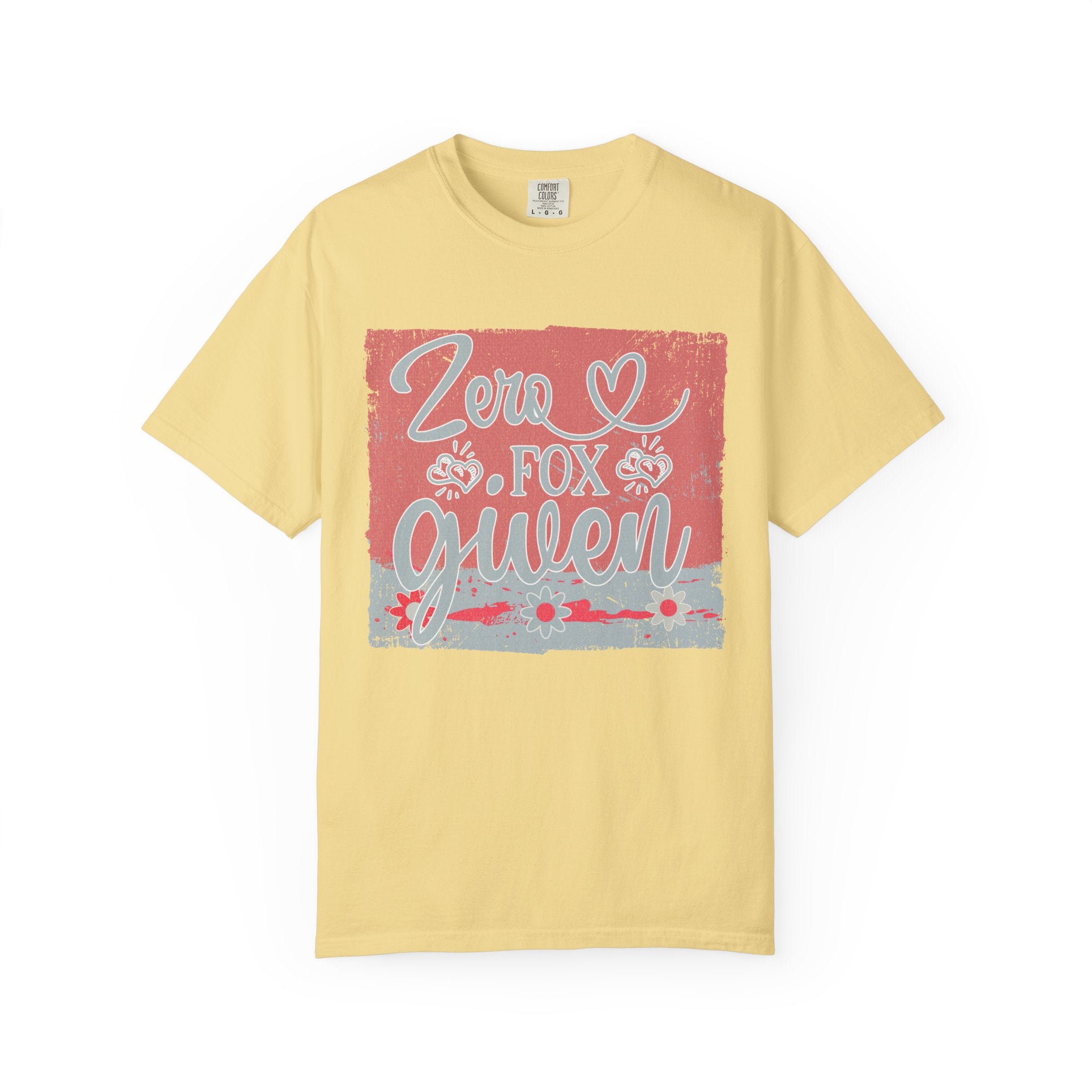 Textured Zero Fox Given T‑Shirt — Funny Retro Rose Graphic Tee