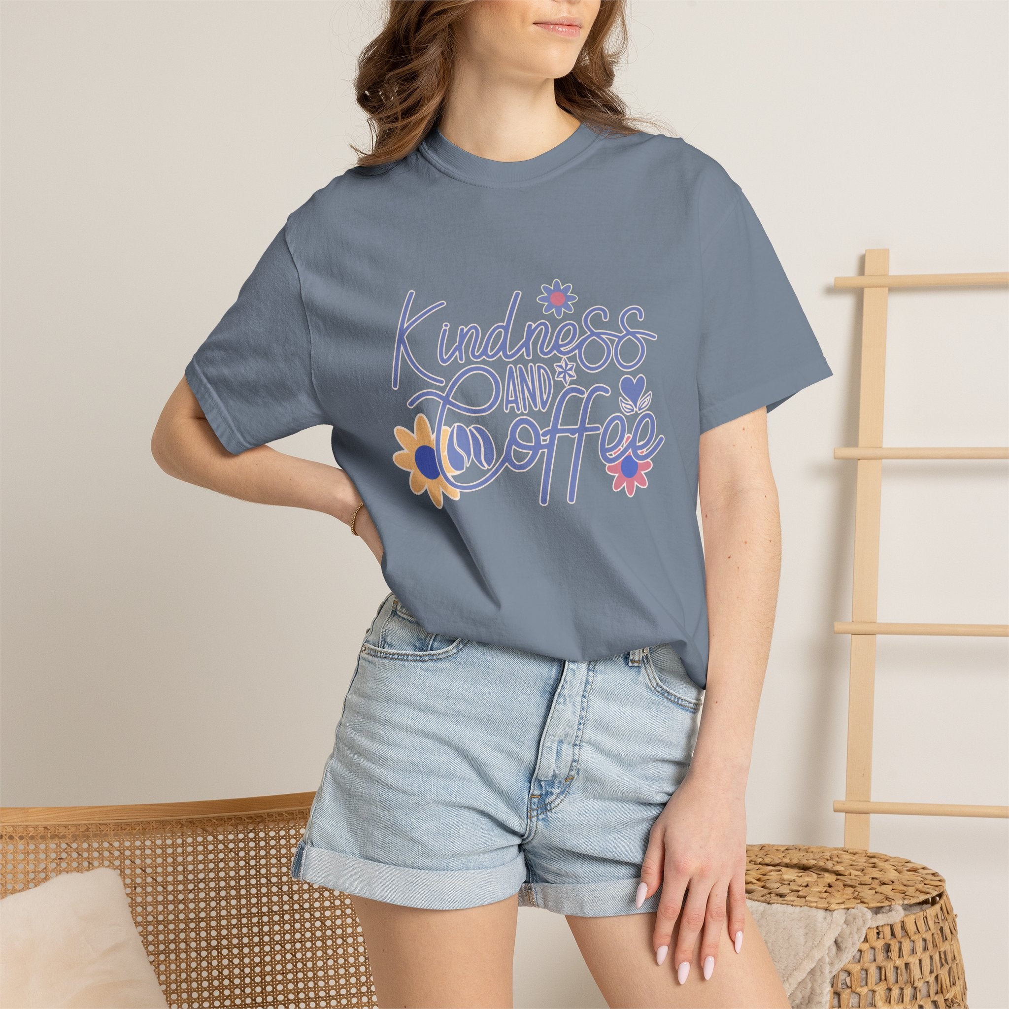 Textured Kindness and Coffee T-Shirt