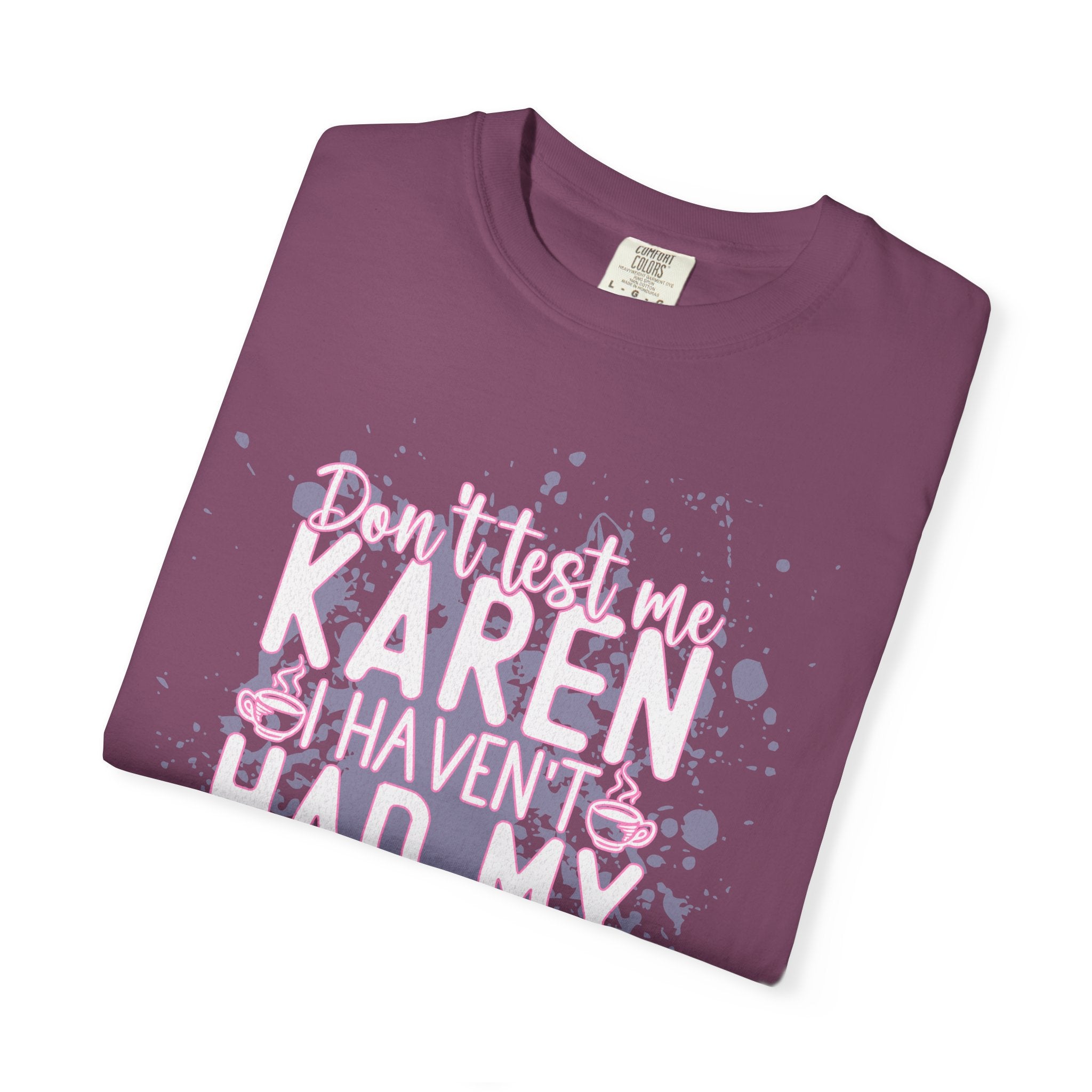 Textured Retro Karen Coffee Graphic Tee