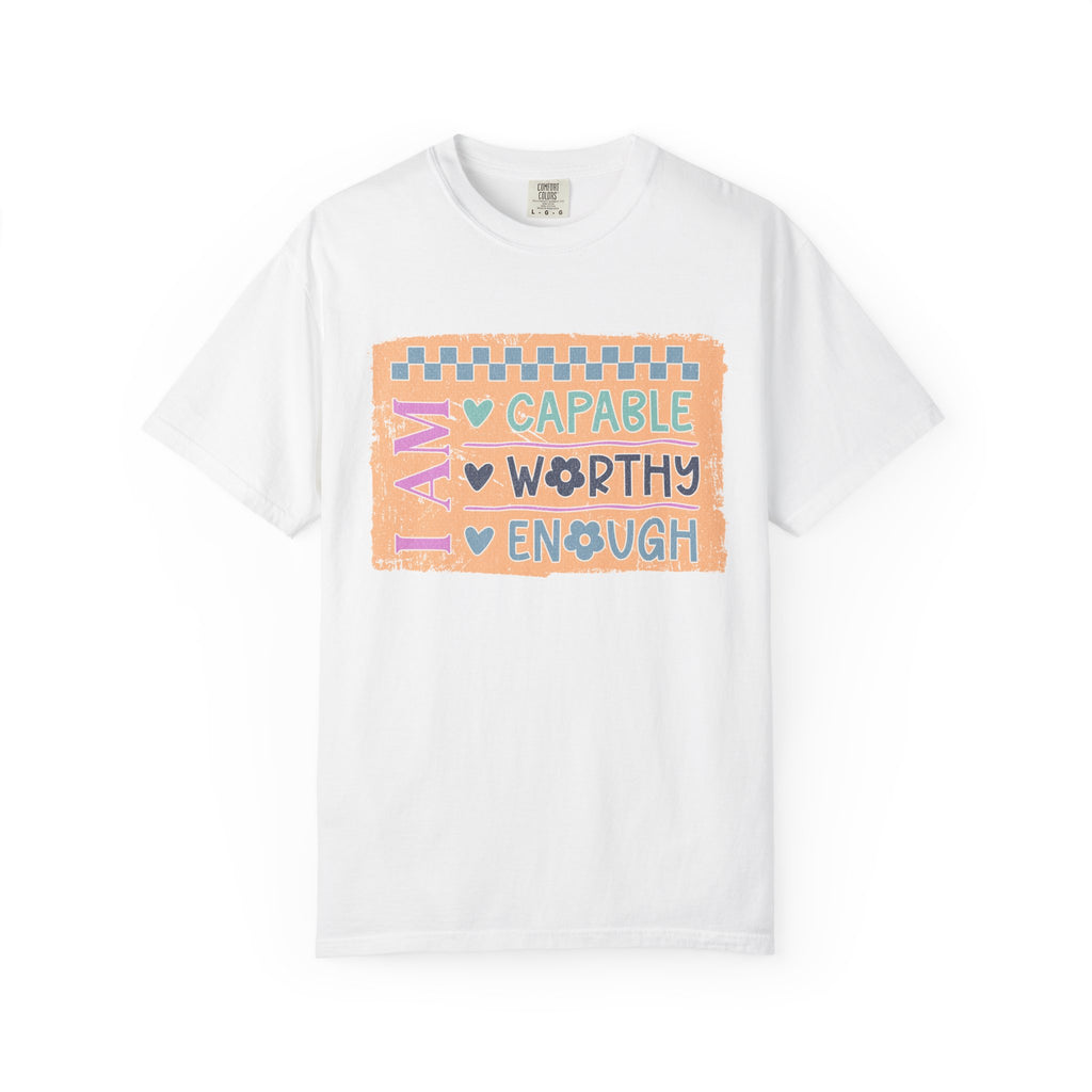 Textured I Am Capable Worthy Tee