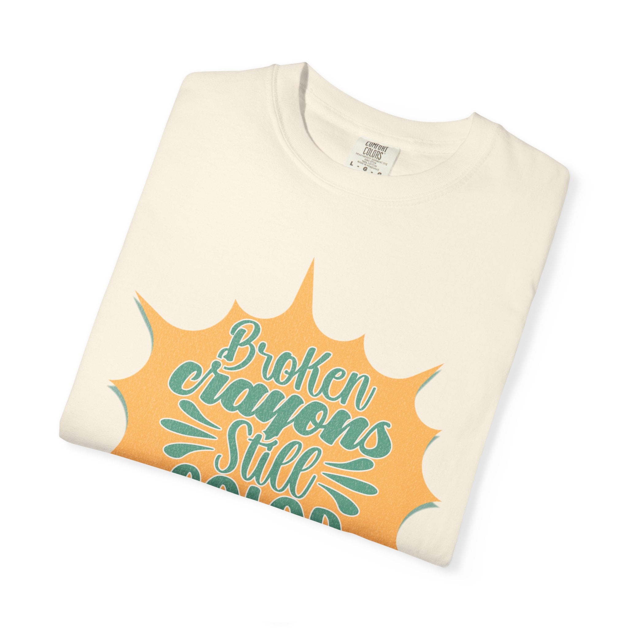 Broken Crayons Still Color Textured T-Shirt