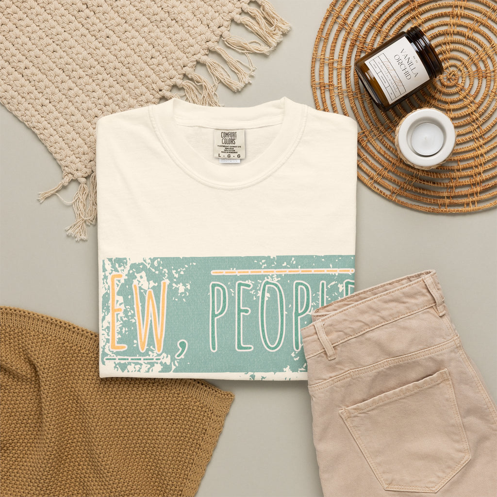 Ew, People Funny Introvert Textured Tee