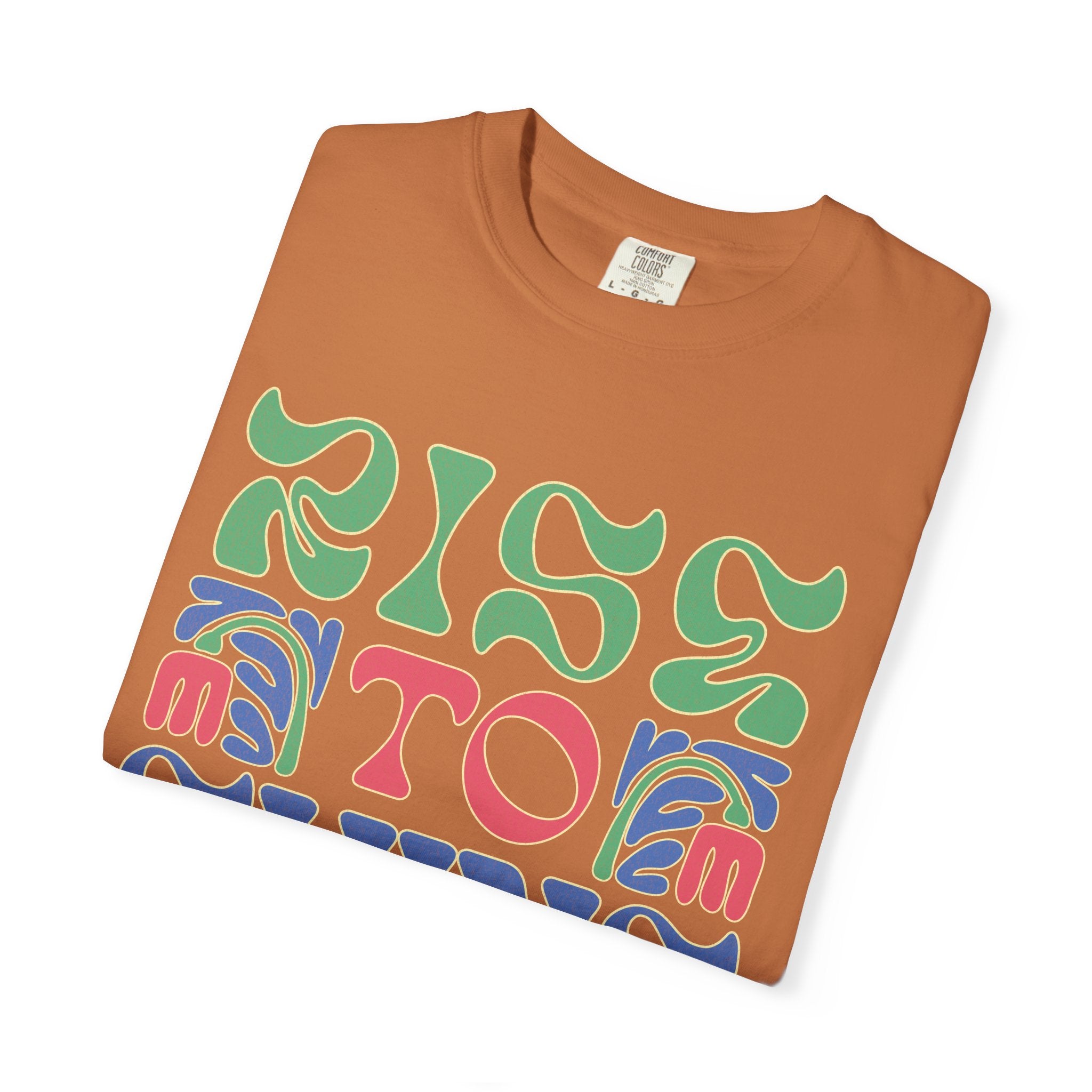 Rise to Shine T-shirt | Retro Psychedelic Lettering