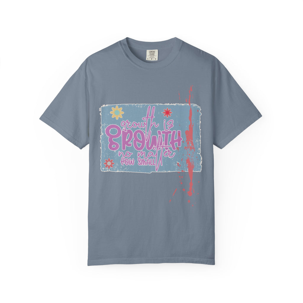 Growth Mindset T-Shirt — "Growth" Floral Graphic Tee