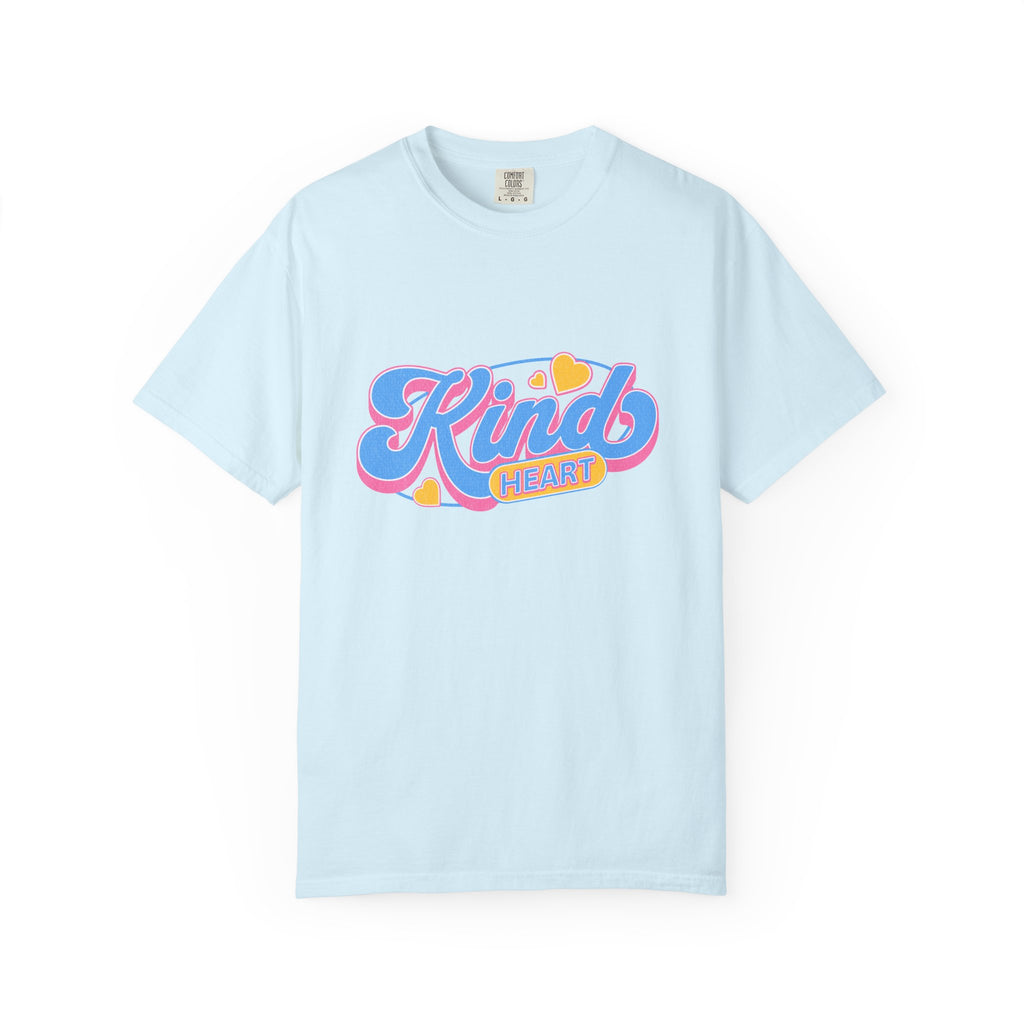 Textured Kind Heart T-Shirt — Retro Script Hearts Tee