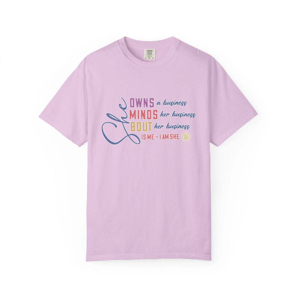 She Owns Minds T Textured-Shirt — Feminist Empowerment Tee