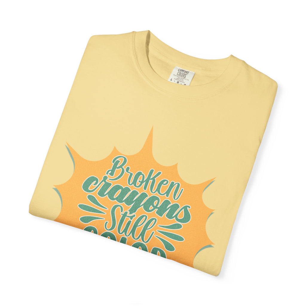 Broken Crayons Still Color Textured T-Shirt
