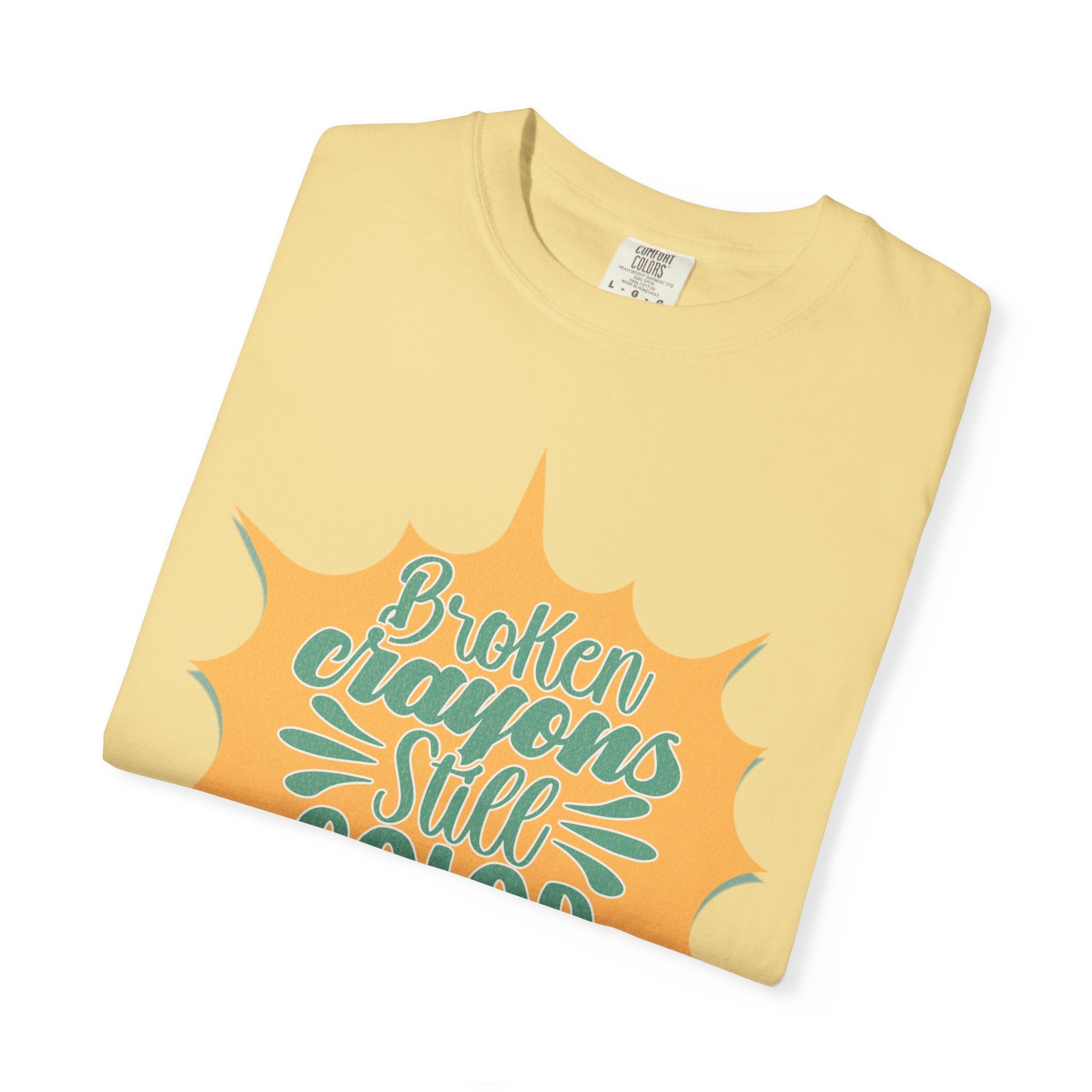 Broken Crayons Still Color Textured T-Shirt