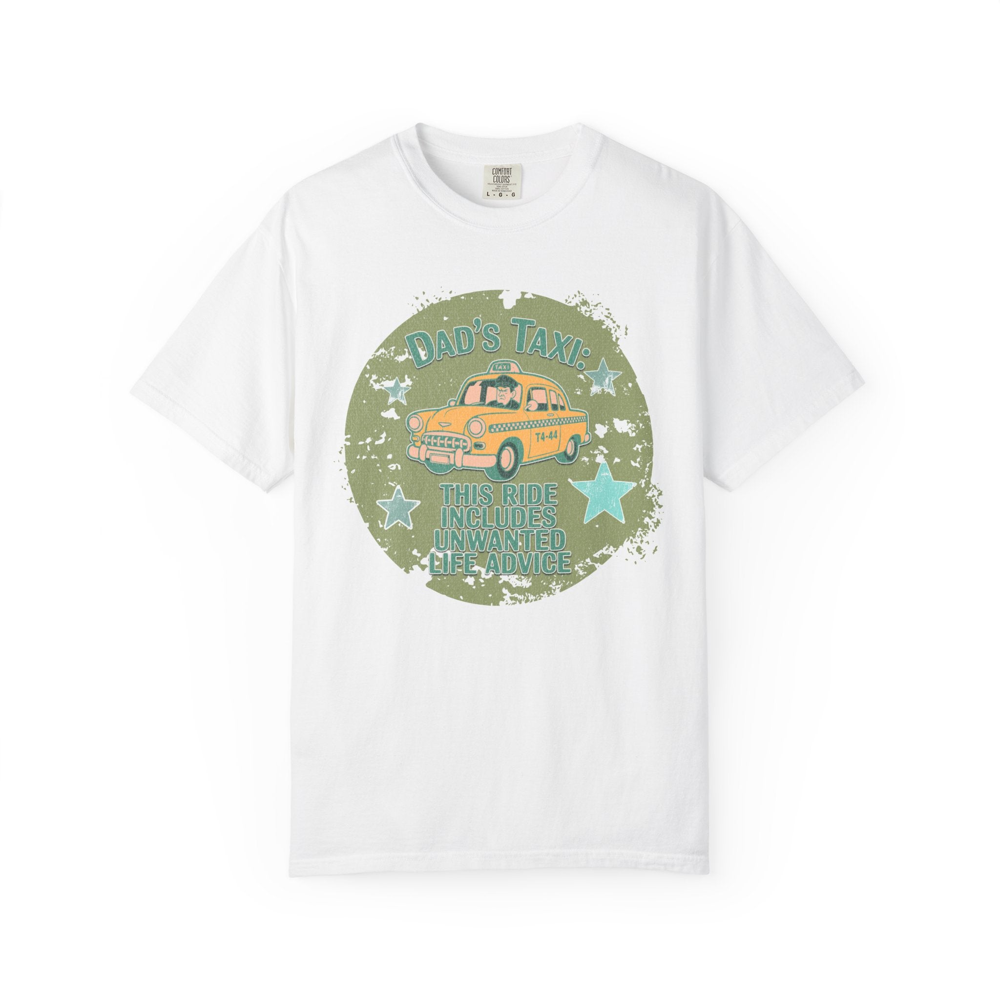 Textured Dad's Taxi Vintage Car T-Shirt
